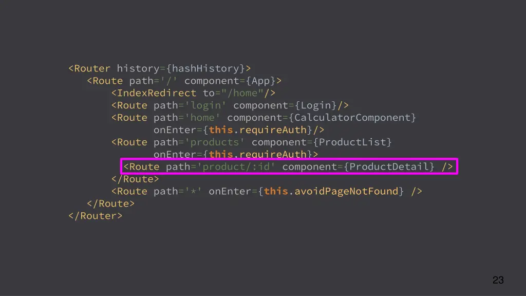 router history hashhistory route path component