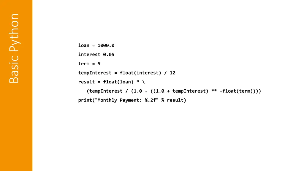basic python