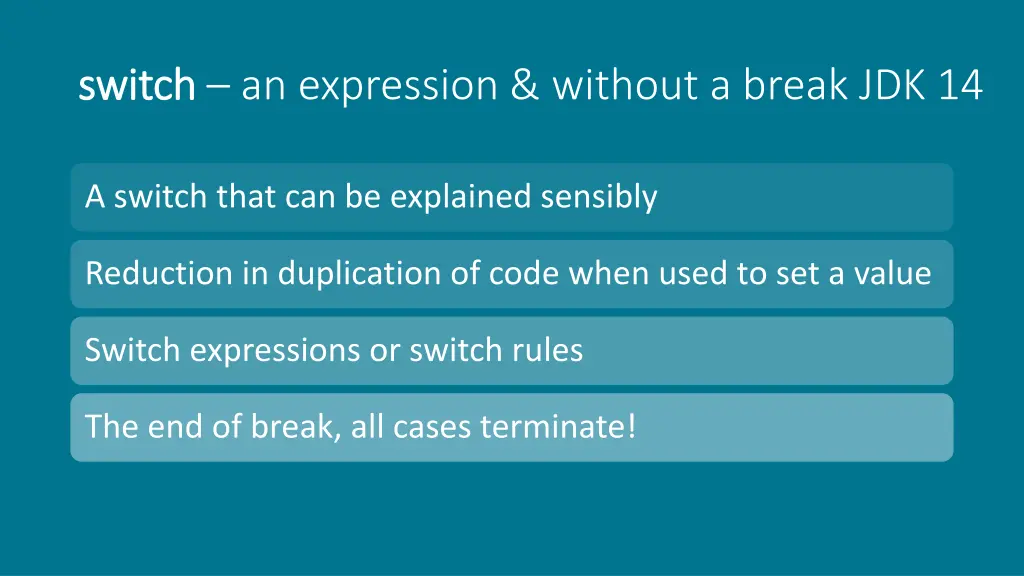 switch switch an expression without a break jdk 14