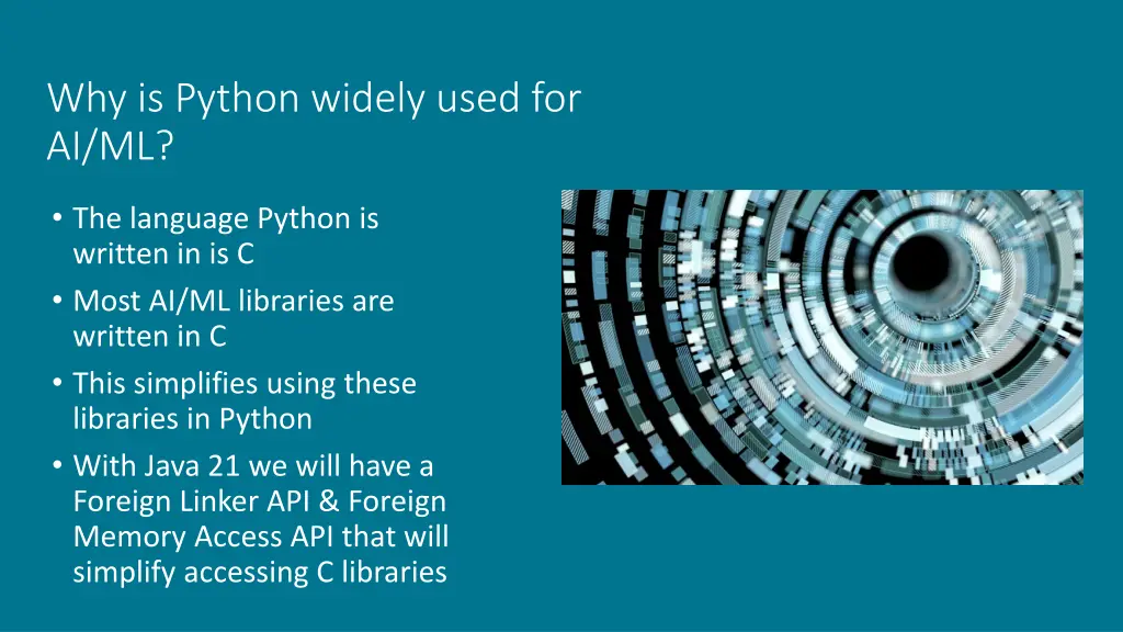 why is python widely used for ai ml