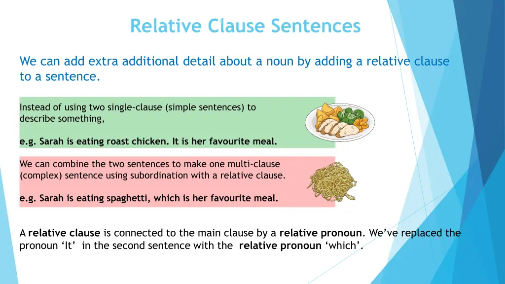 relative clause sentences