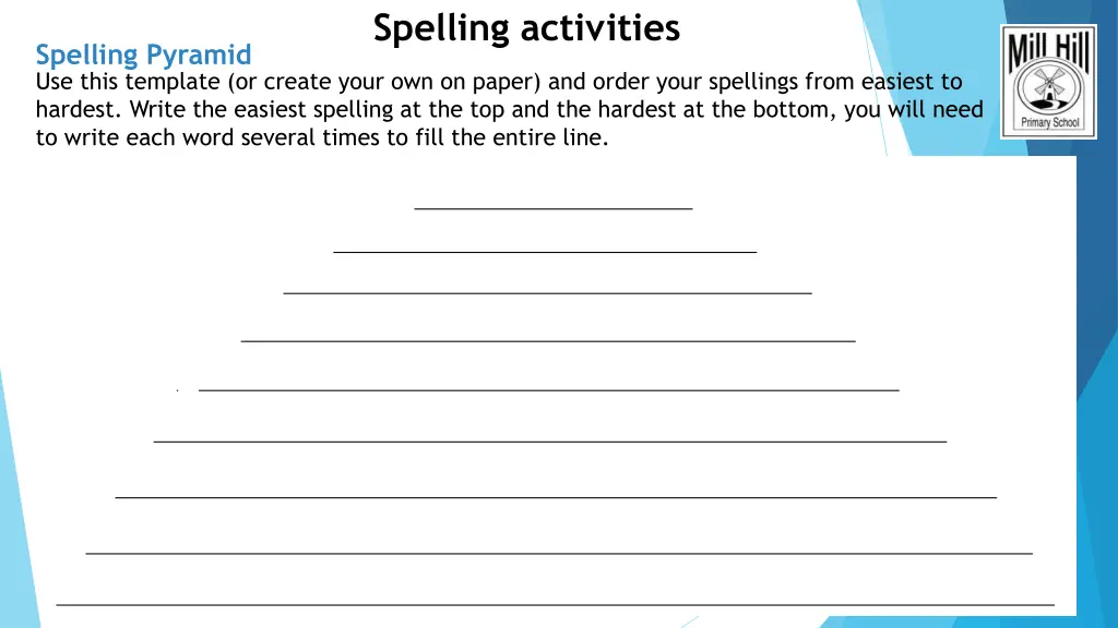 spelling activities 3