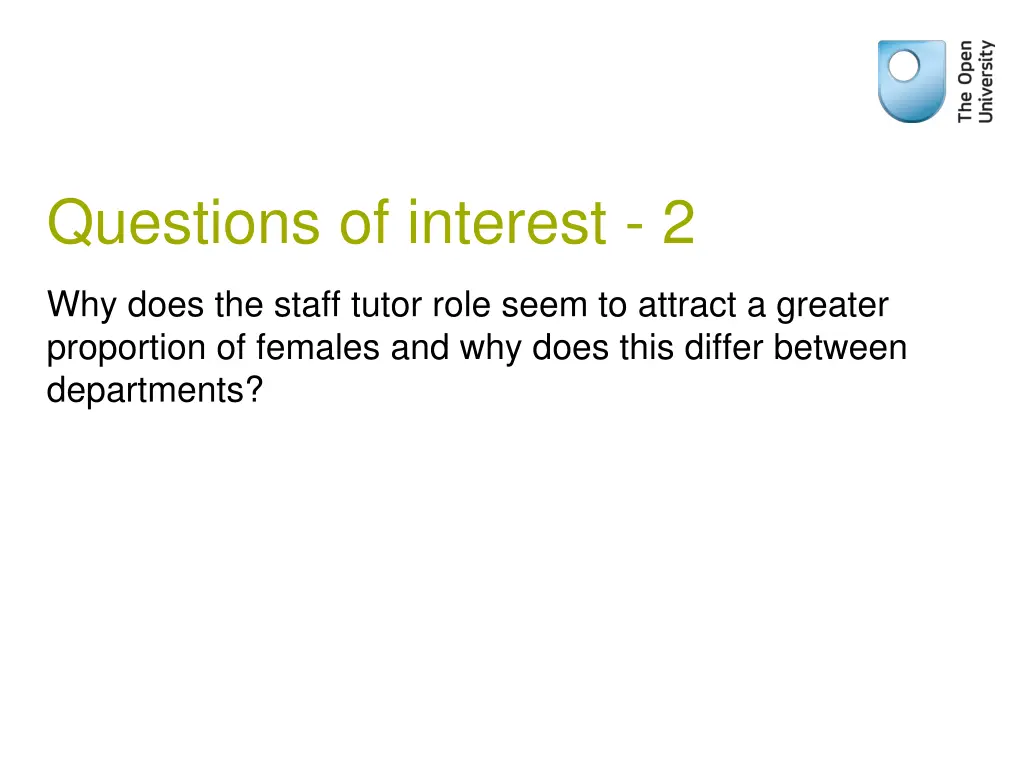 questions of interest 2