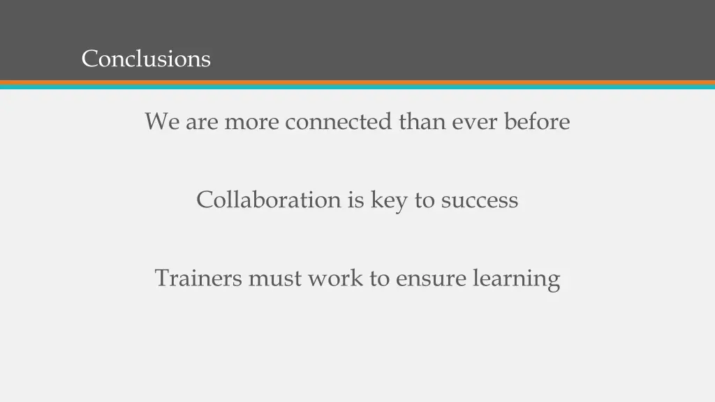 conclusions