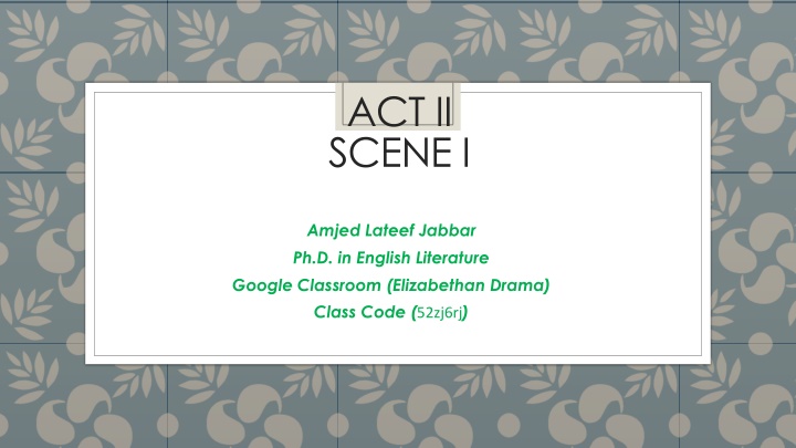 act ii scene i