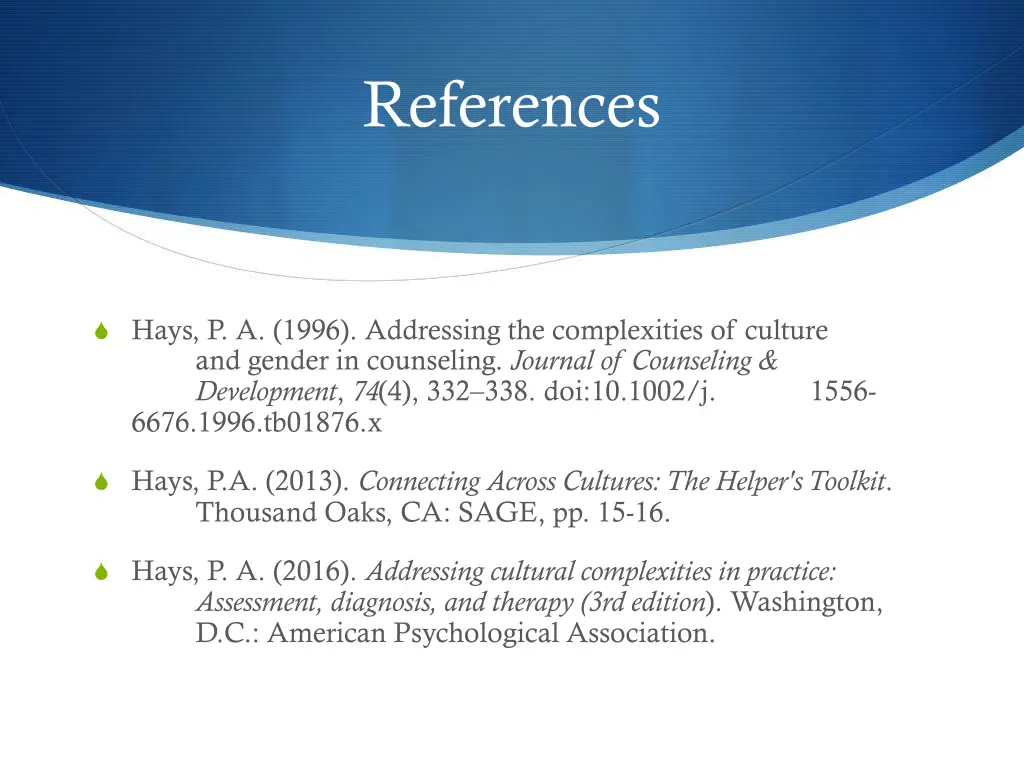 references