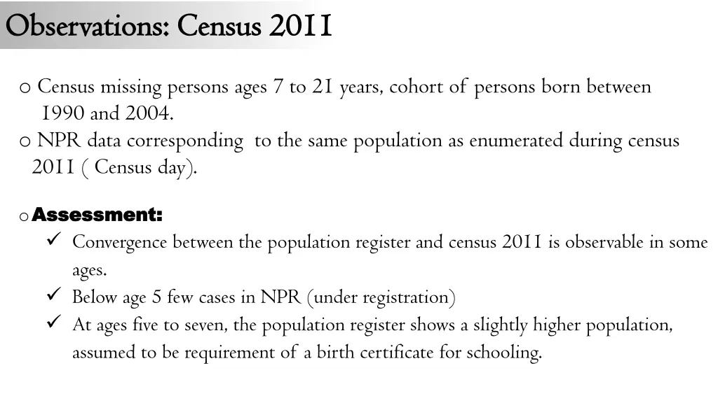 observations census 2011 observations census 2011