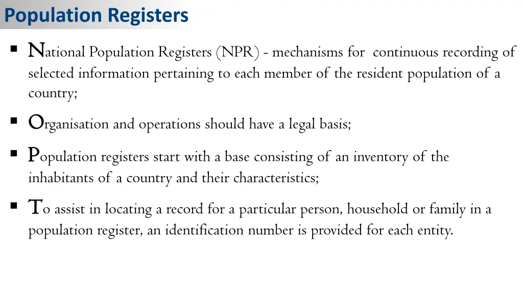 population registers