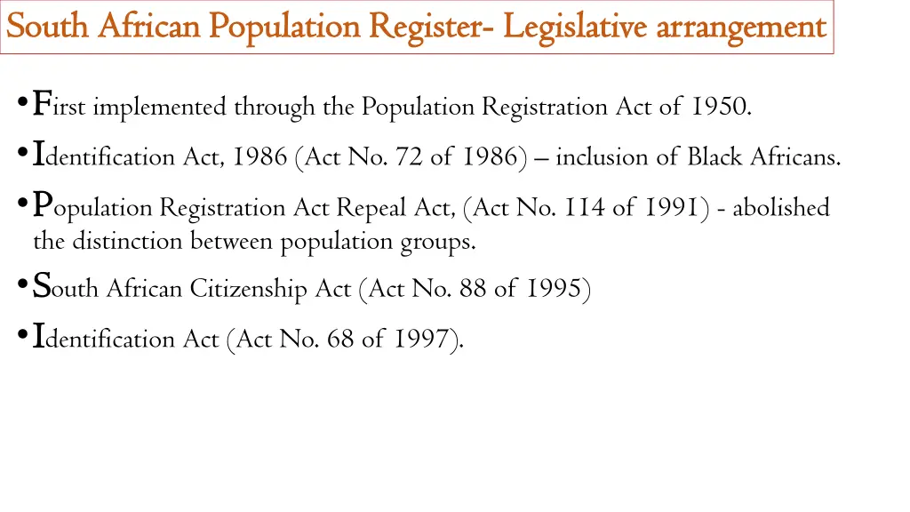 south african population register south african