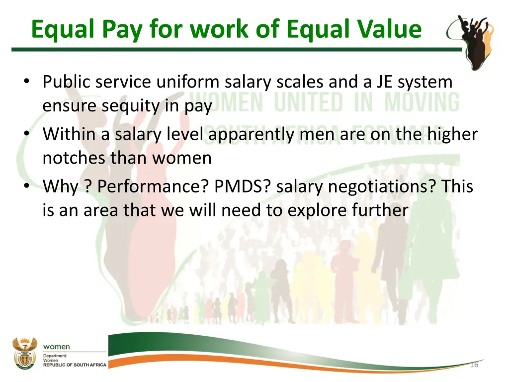 equal pay for work of equal value