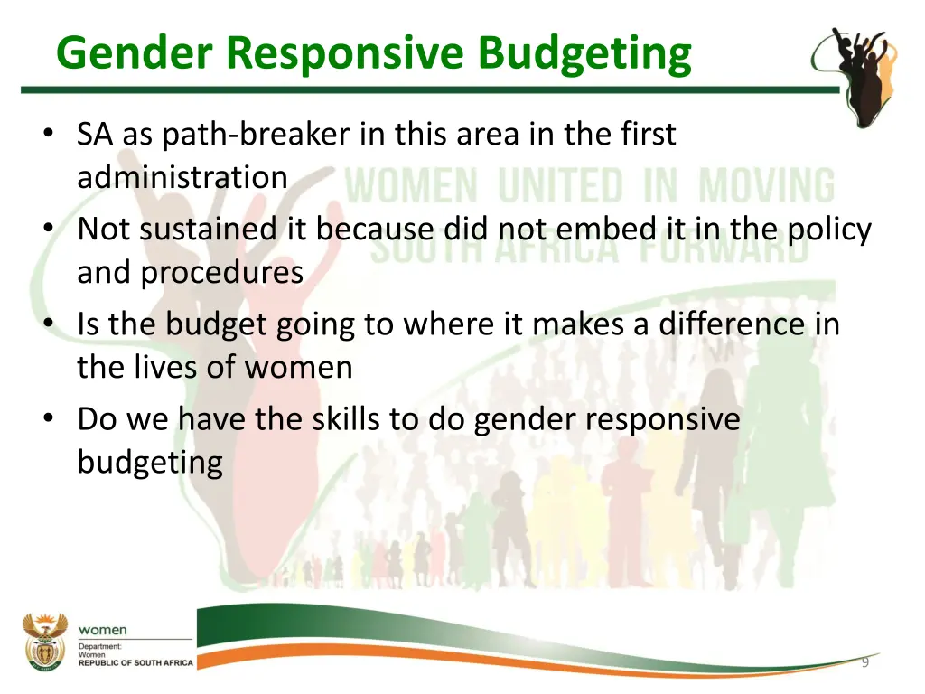 gender responsive budgeting
