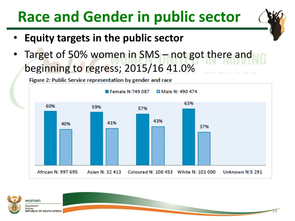 race and gender in public sector equity targets