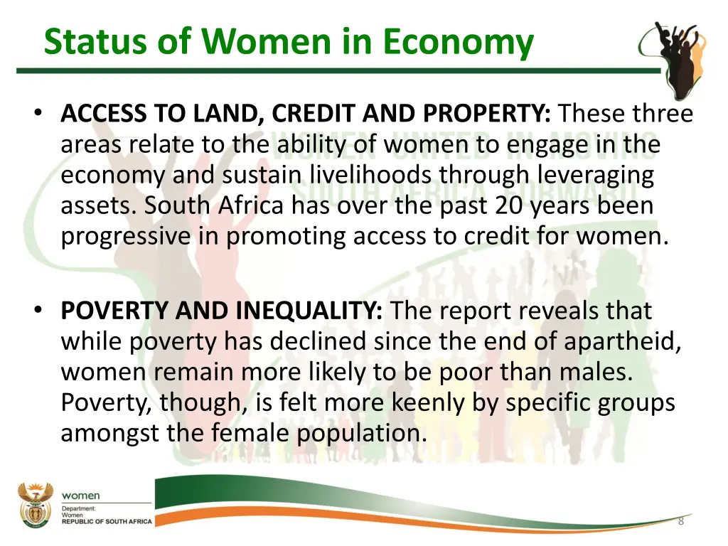 status of women in economy 1