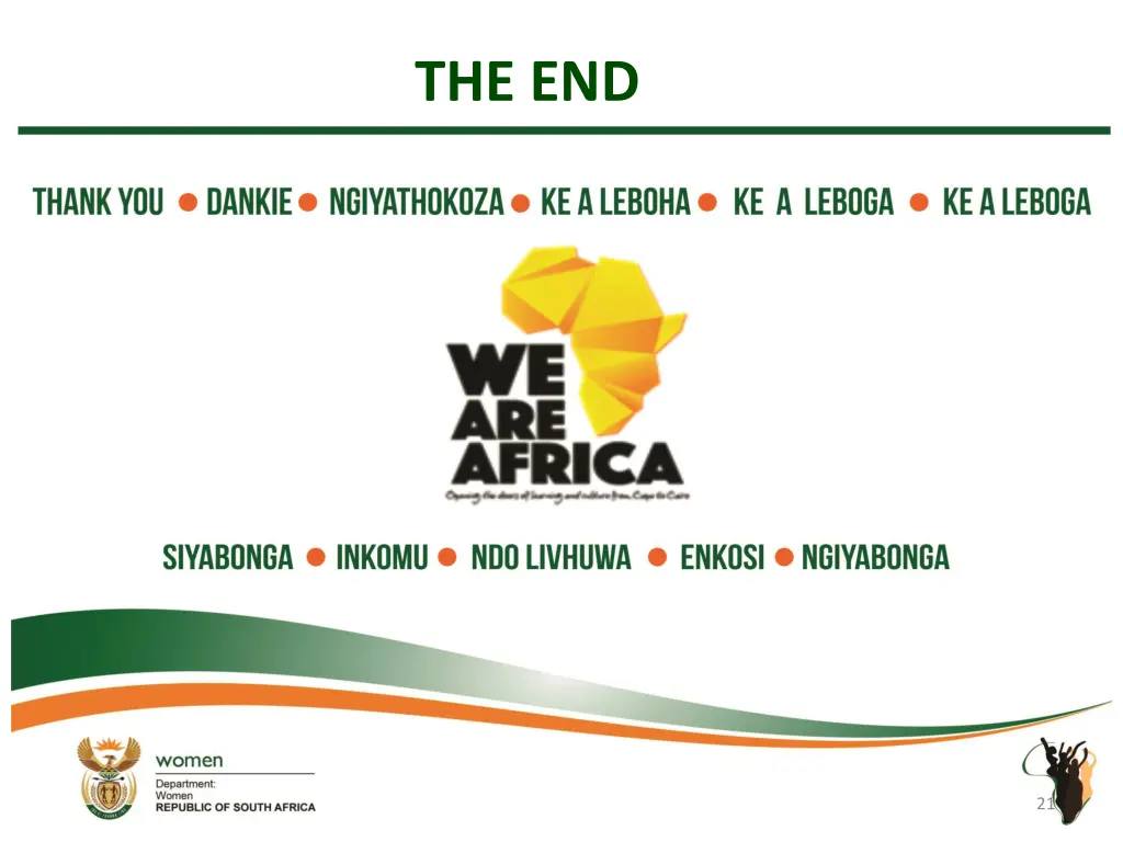 the end