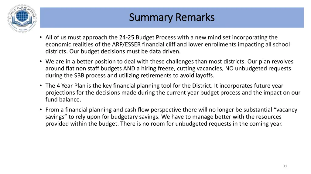 summary remarks summary remarks
