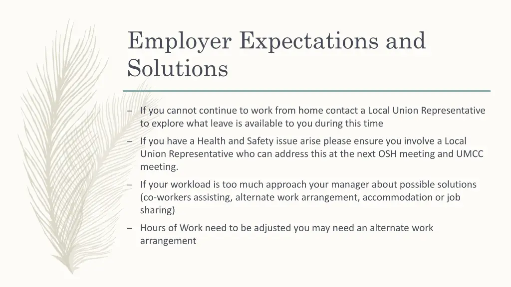 employer expectations and solutions