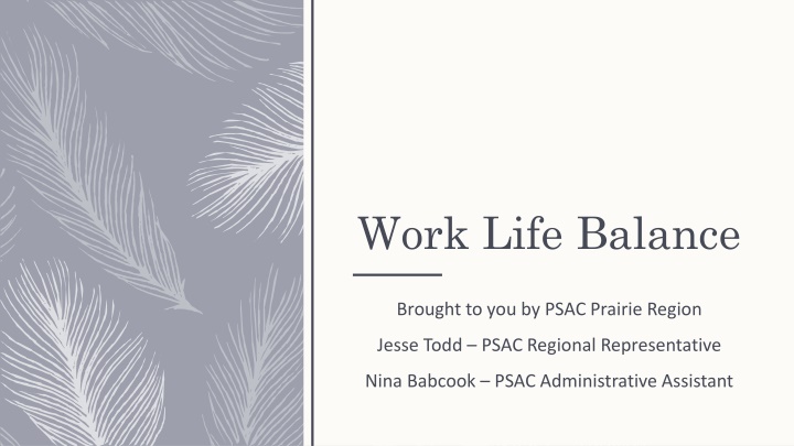work life balance