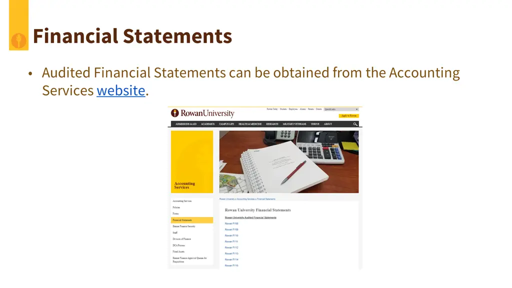 financial statements