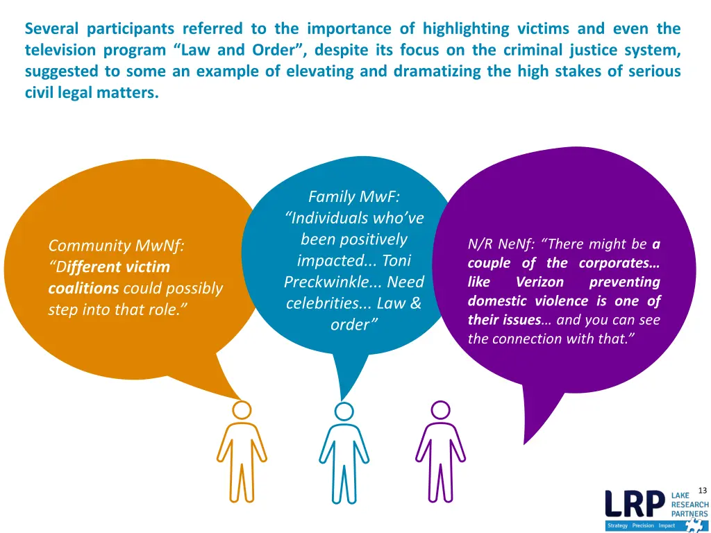 several participants referred to the importance