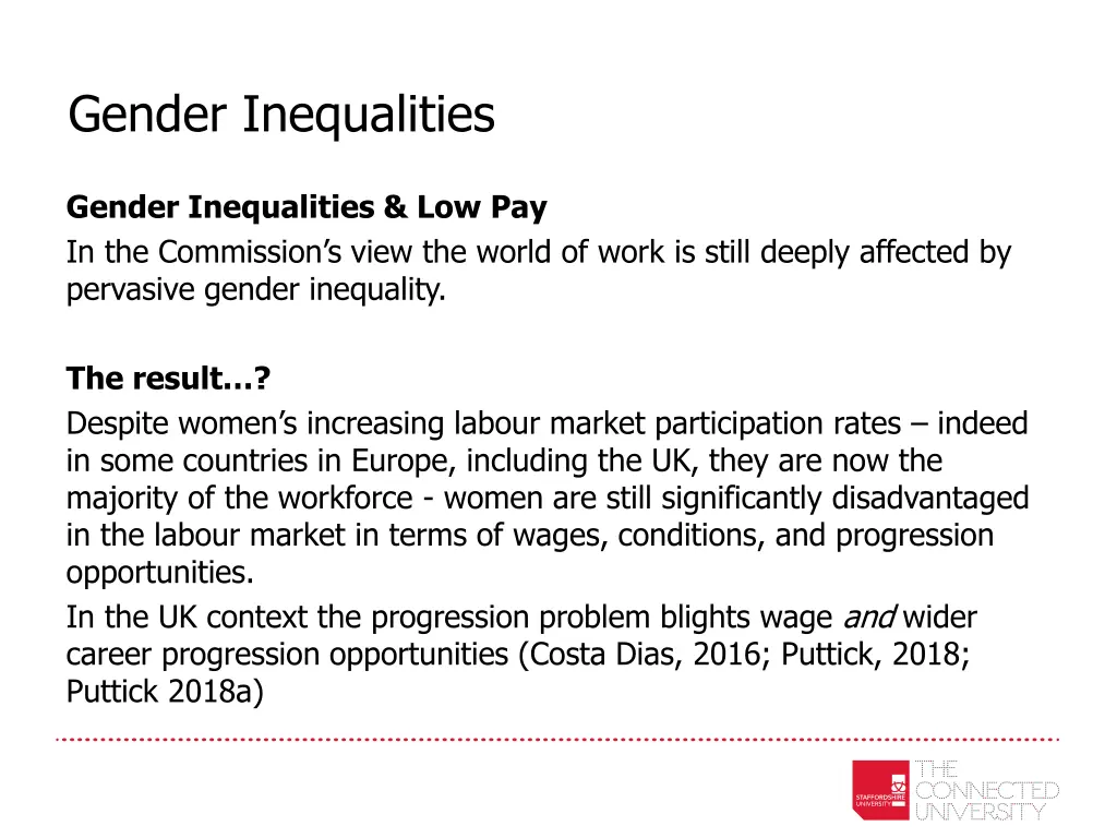 gender inequalities