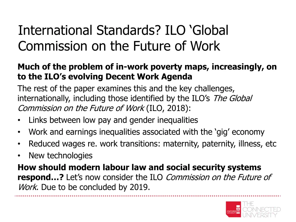 international standards ilo global commission