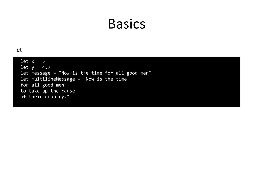 basics 2