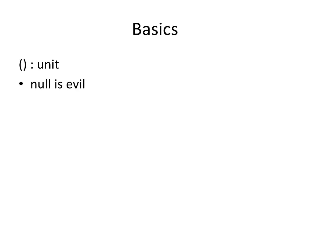 basics 4