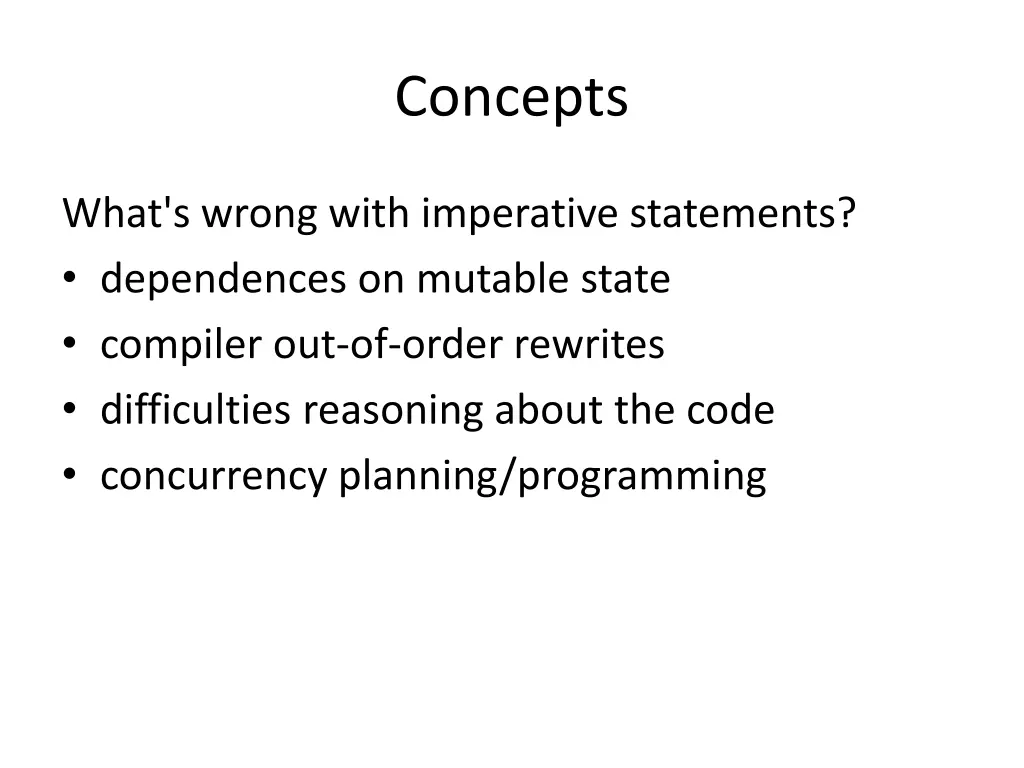 concepts