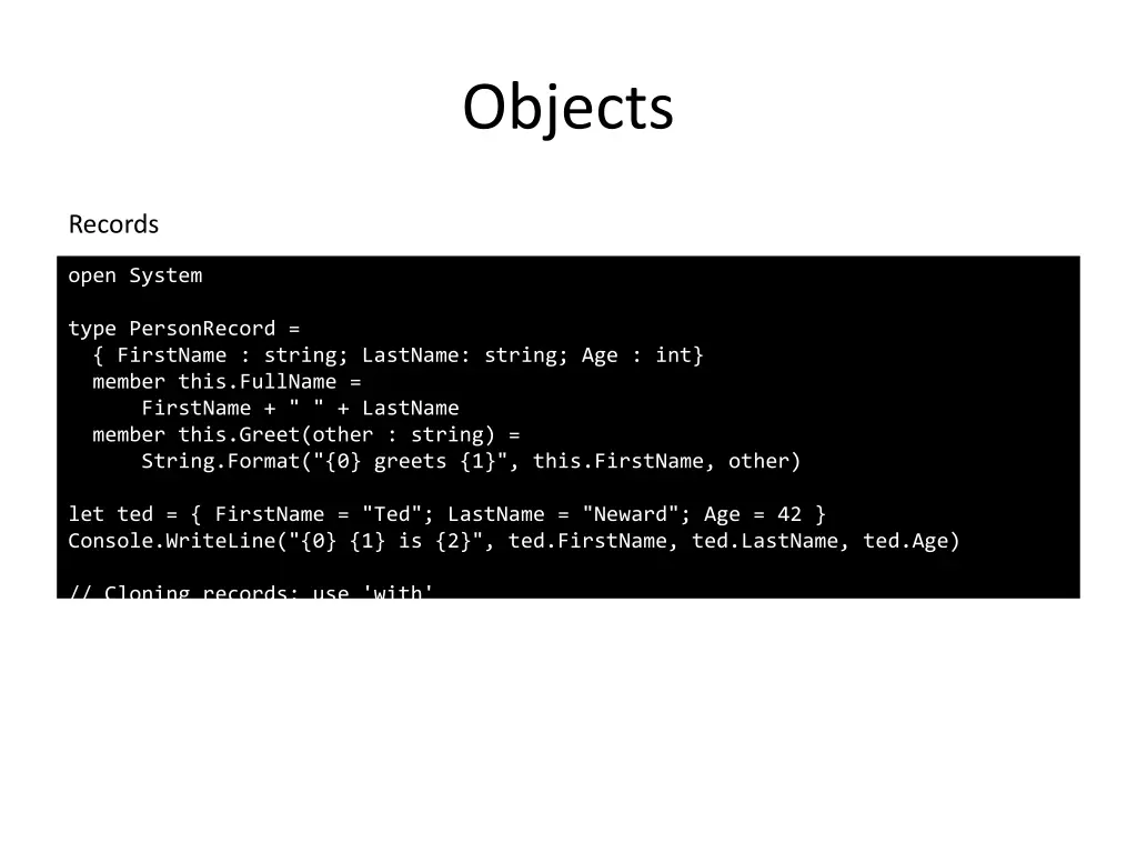 objects 1