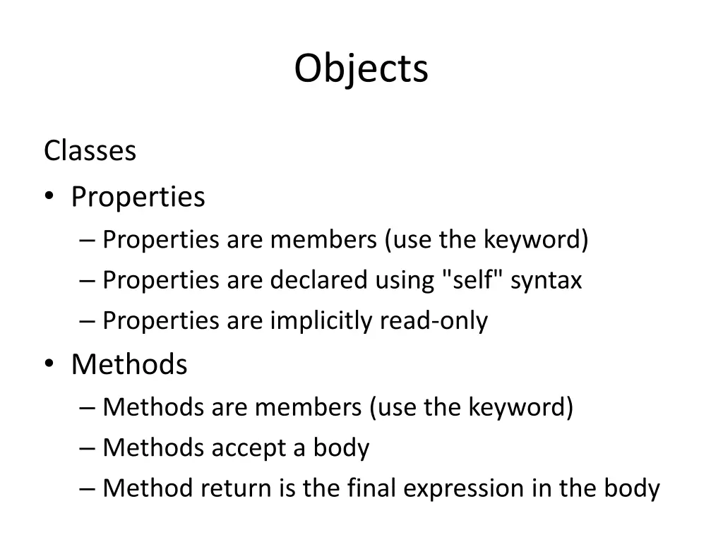 objects 4