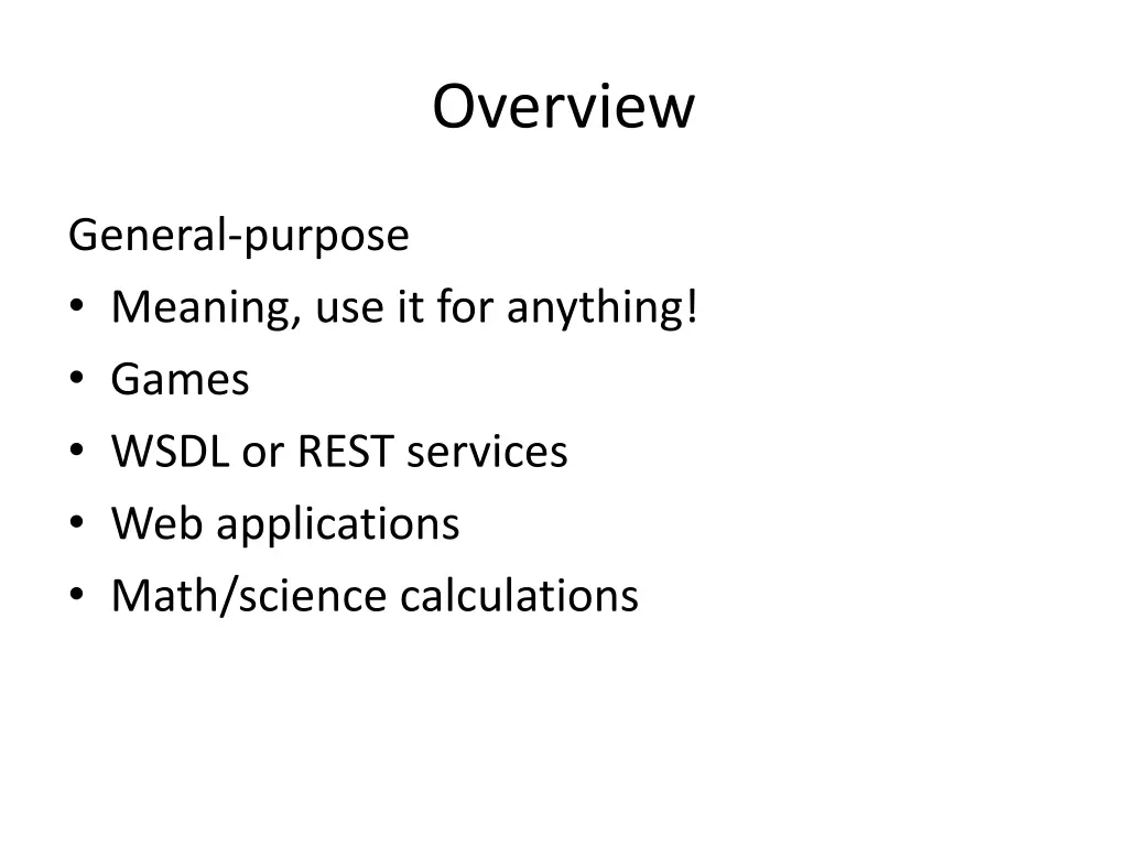 overview 1