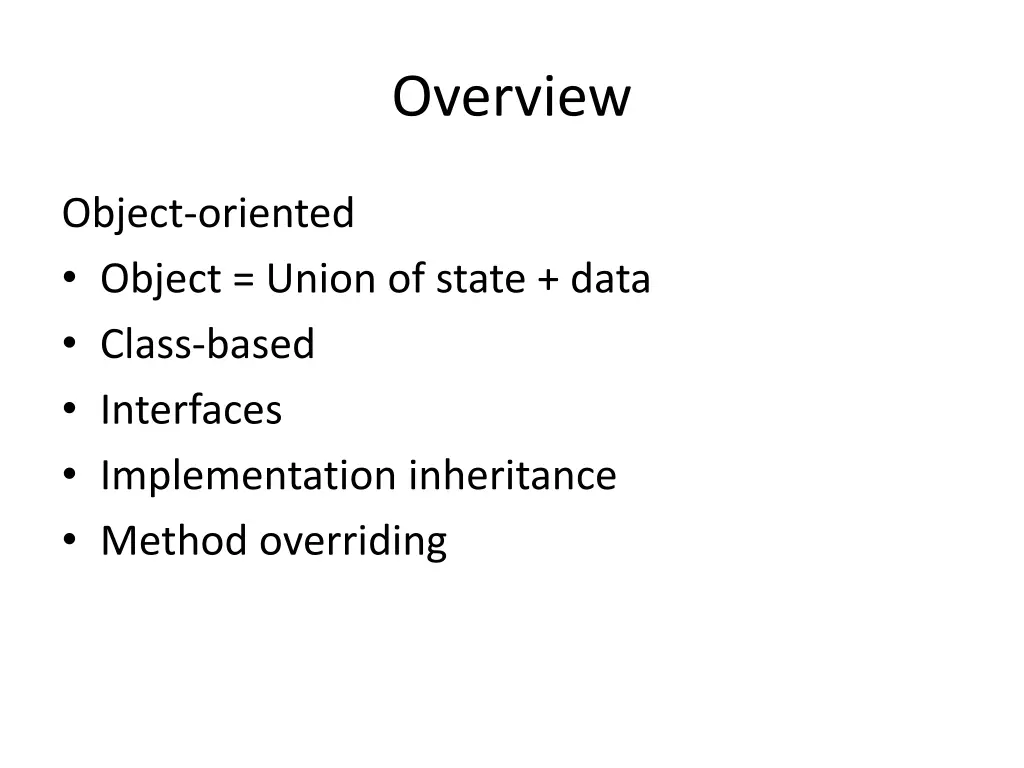 overview 2