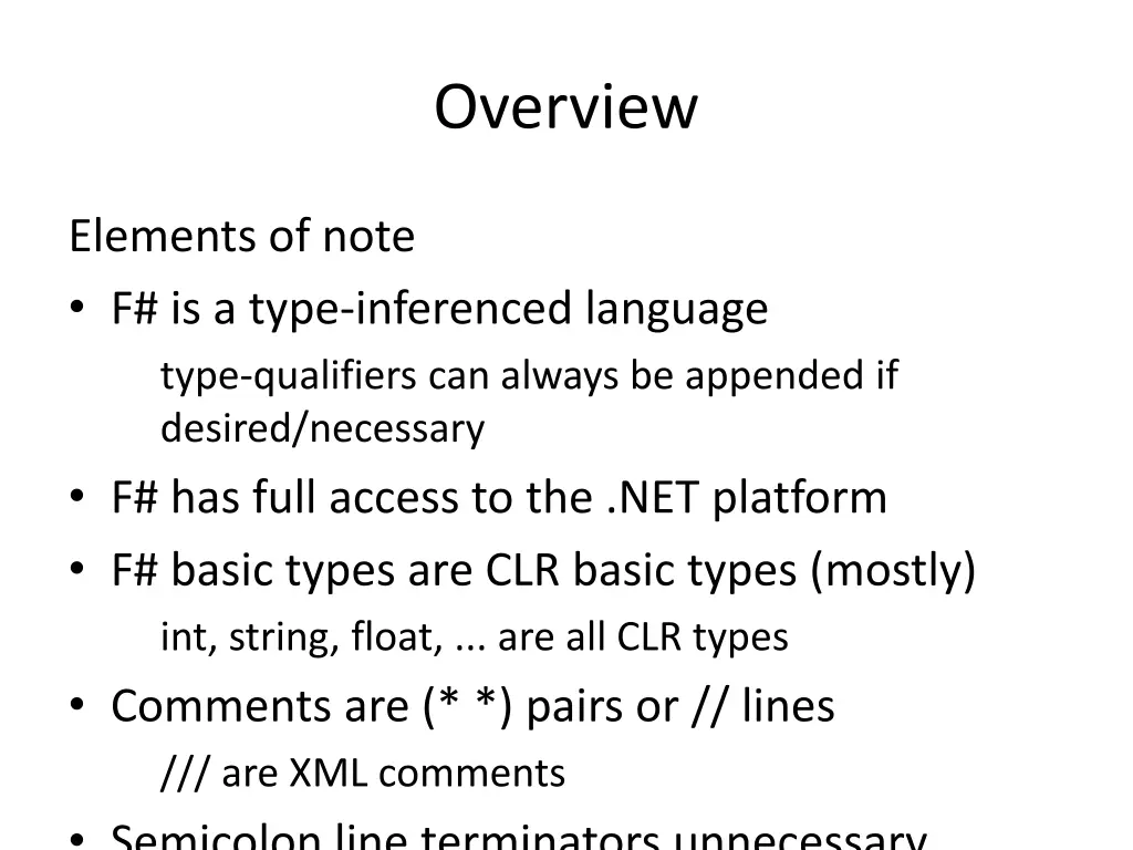 overview 8