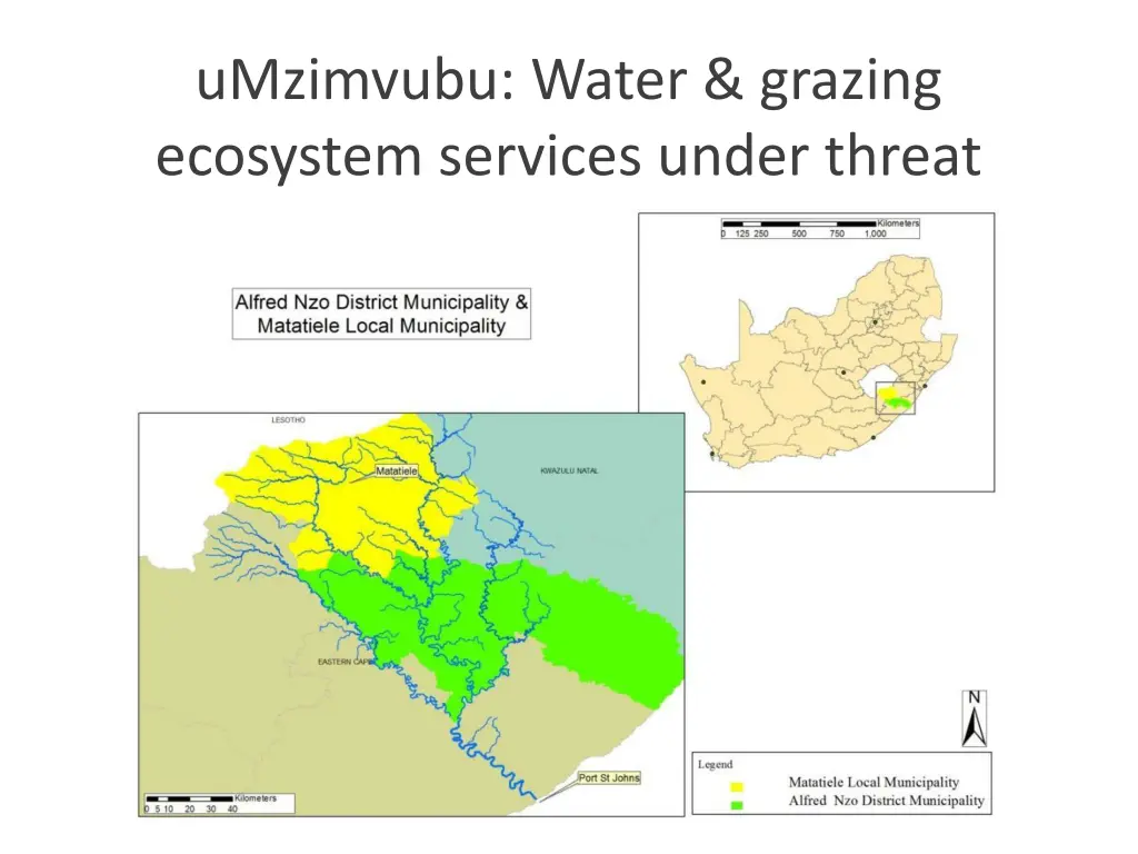 umzimvubu water grazing ecosystem services under
