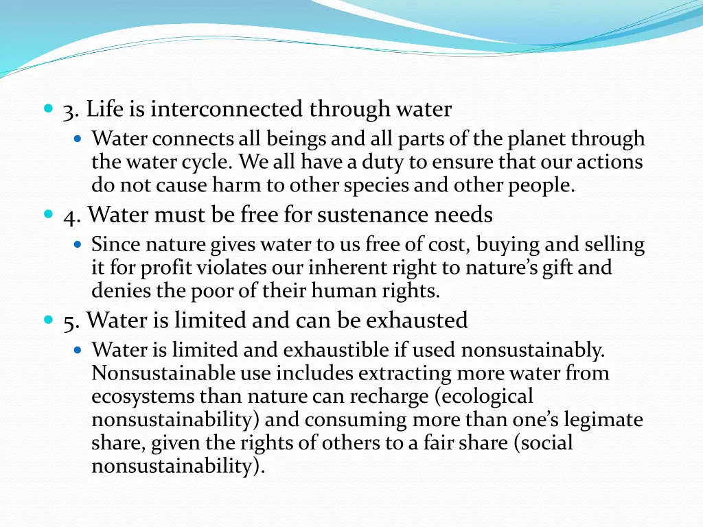 3 life is interconnected through water water