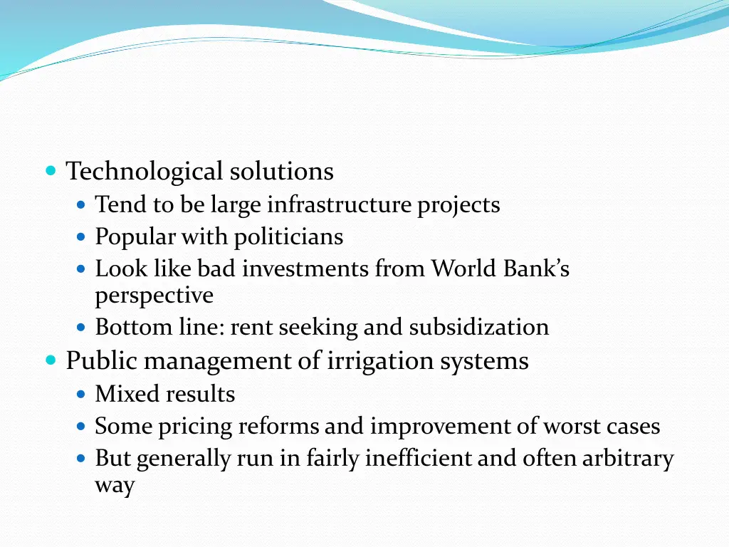 technological solutions tend to be large
