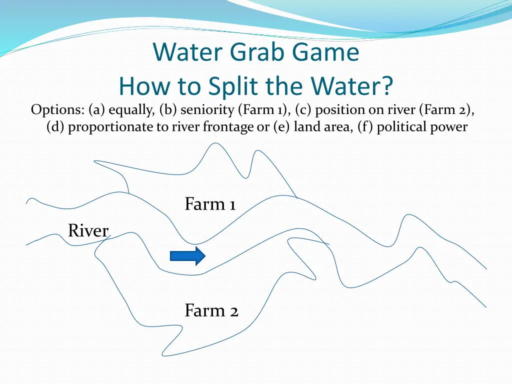 water grab game how to split the water options