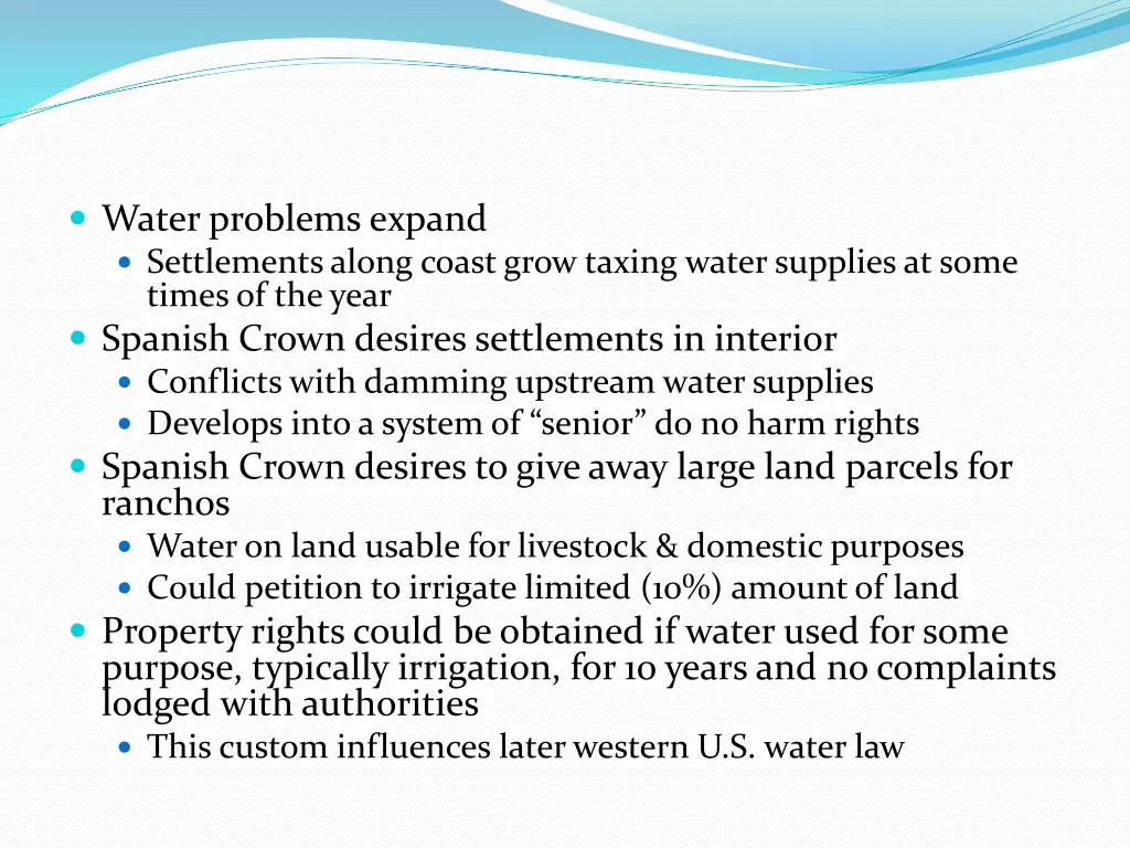 water problems expand settlements along coast