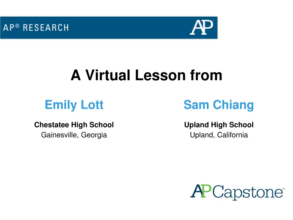 a virtual lesson from