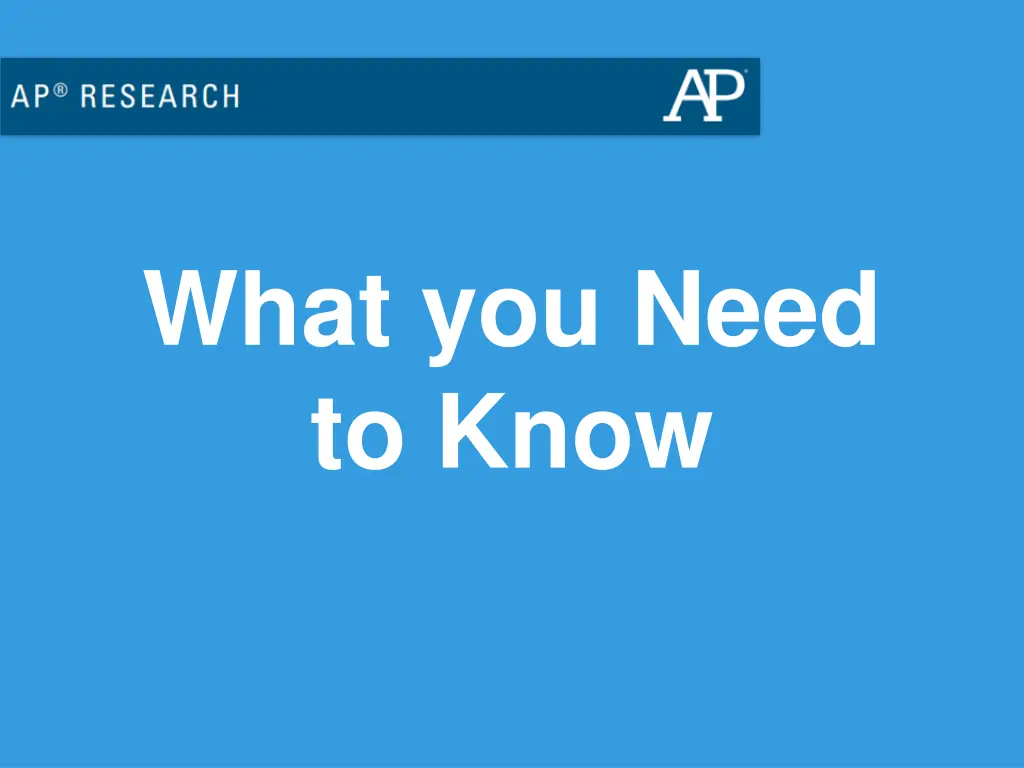 what you need to know
