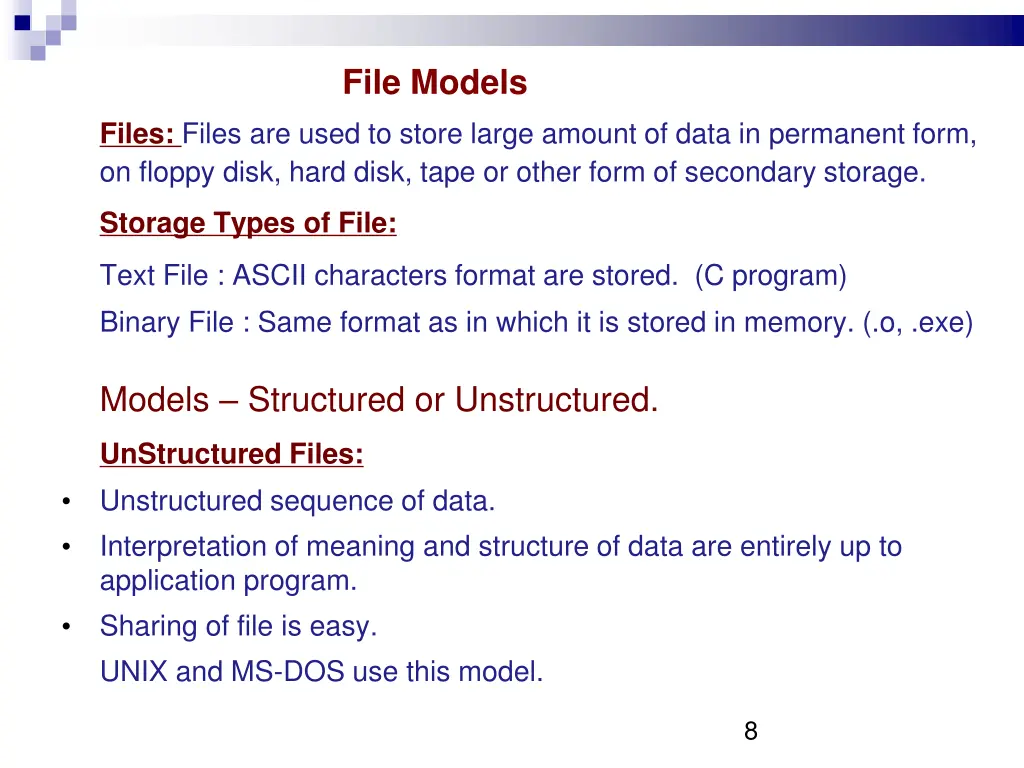 file models