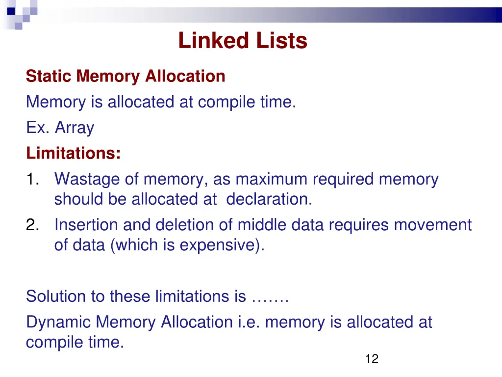linked lists