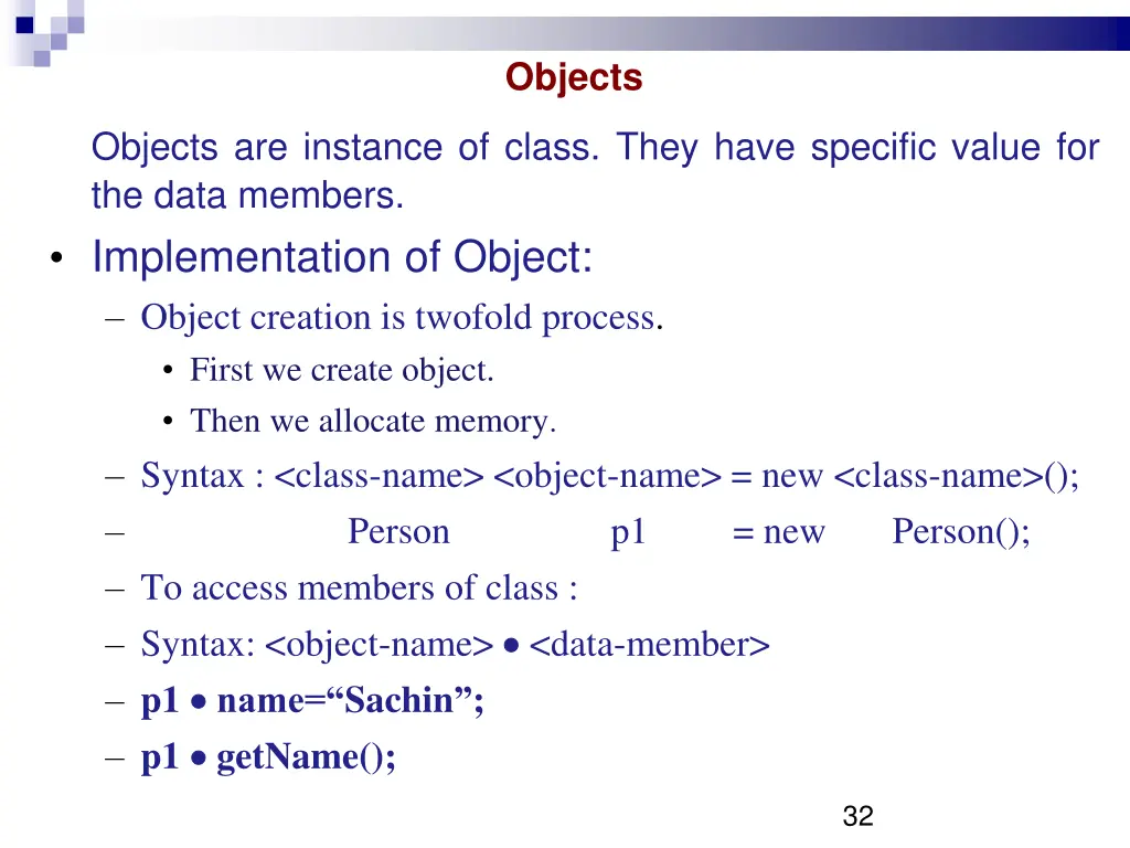 objects