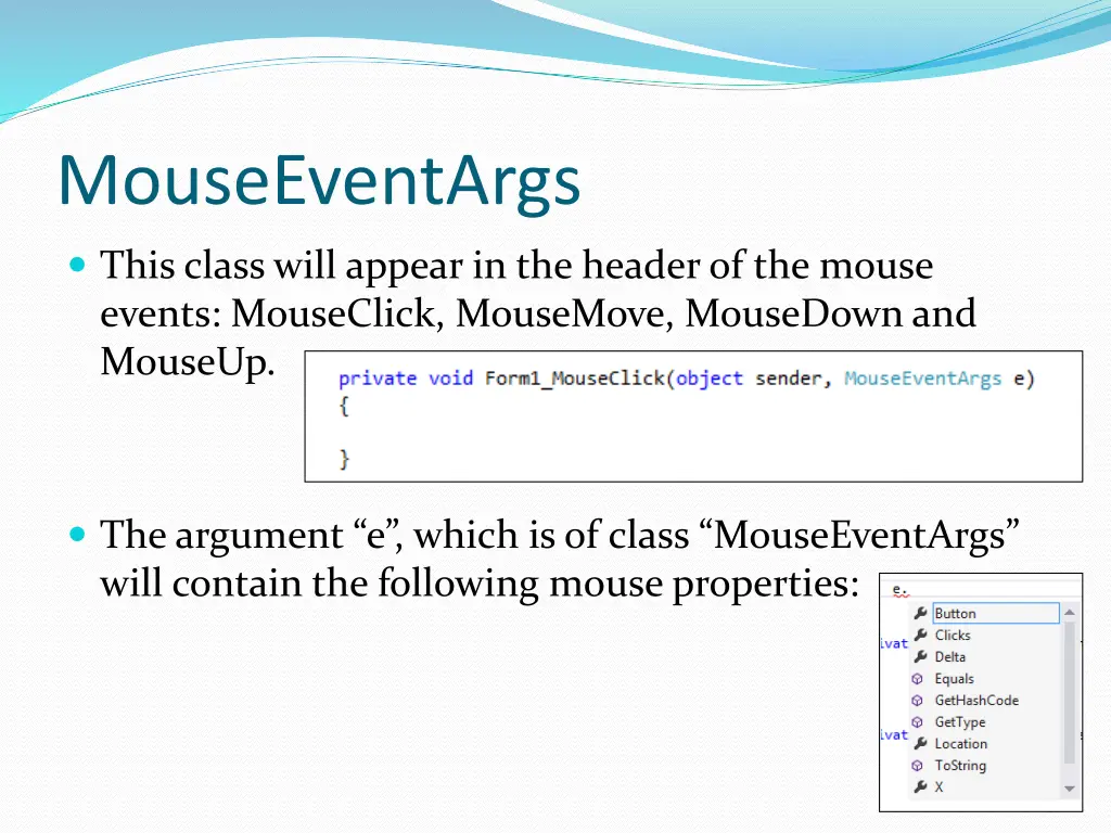 mouseeventargs