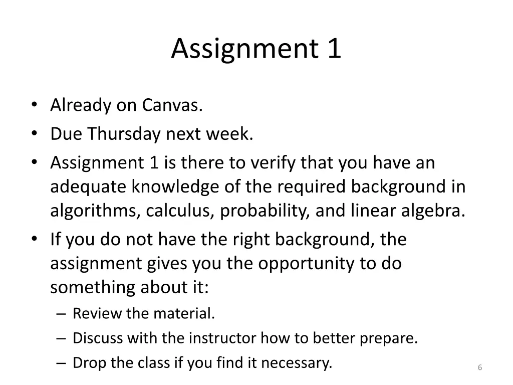 assignment 1