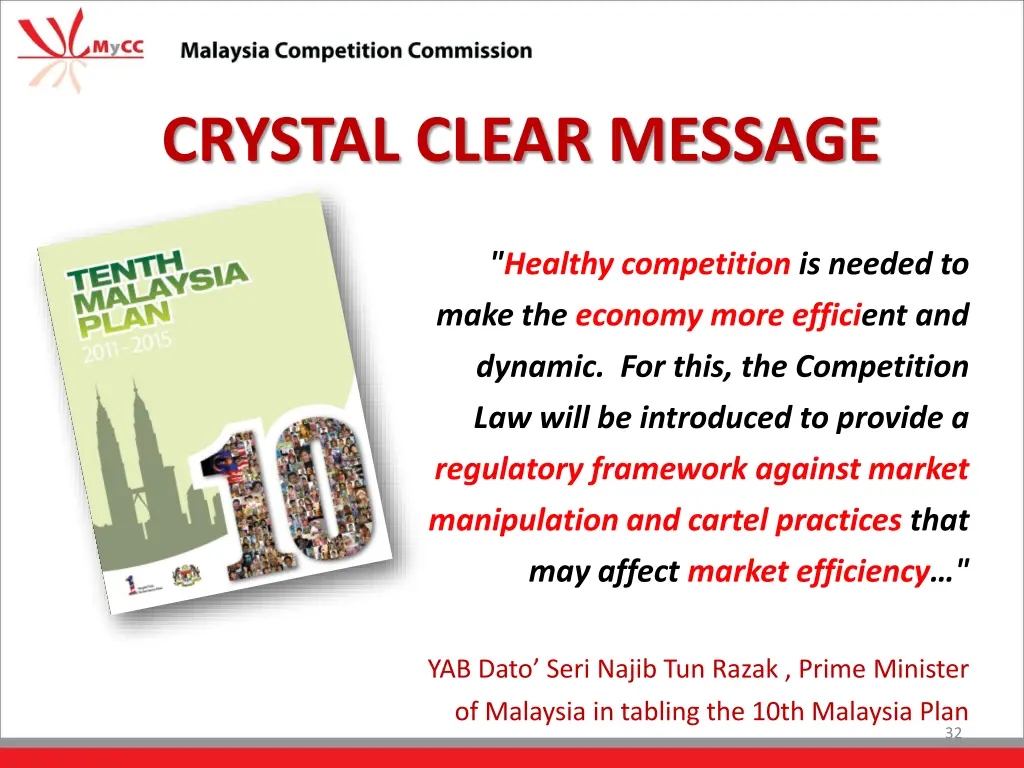crystal clear message