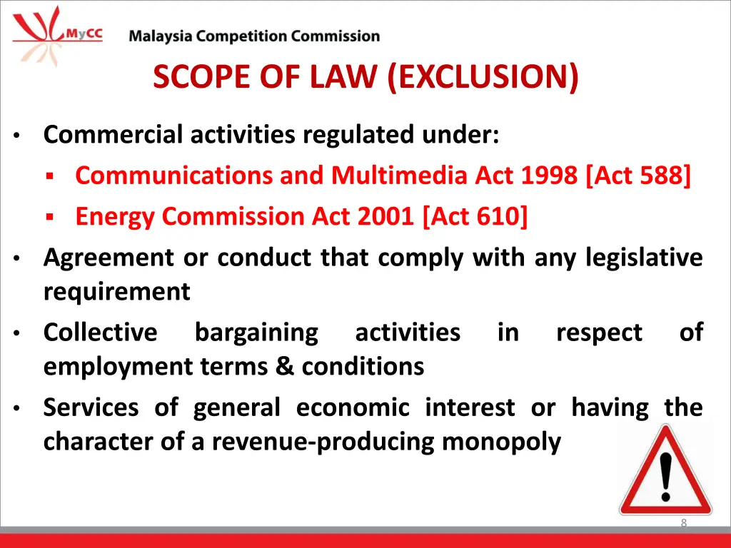 scope of law exclusion