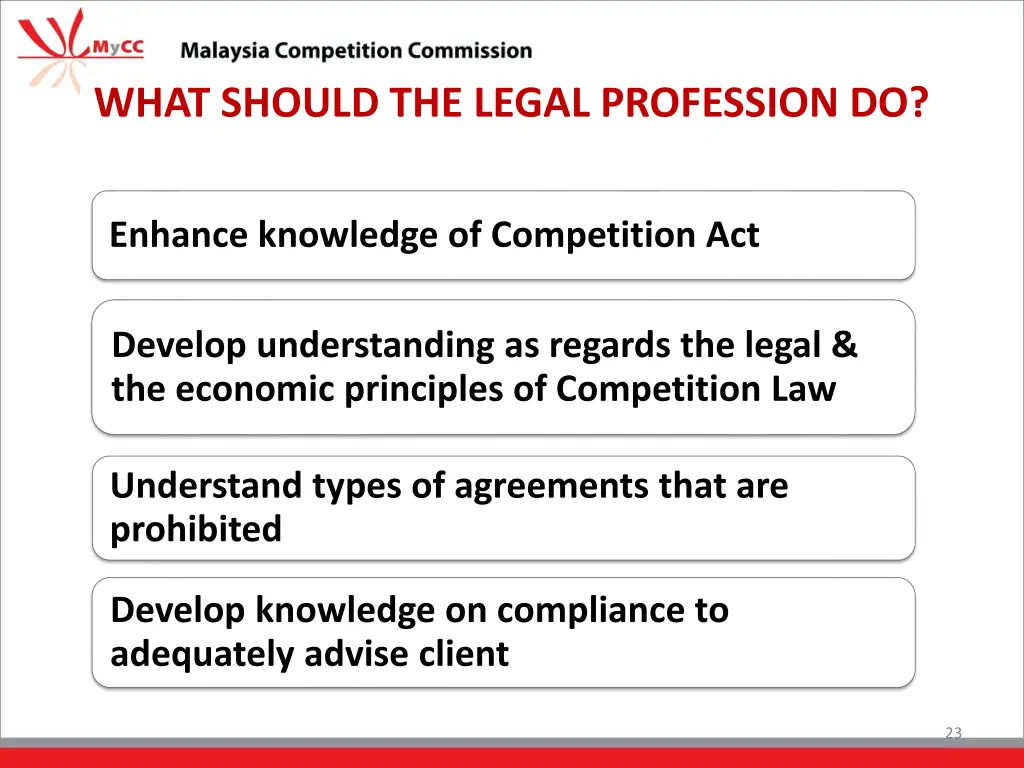 what should the legal profession do