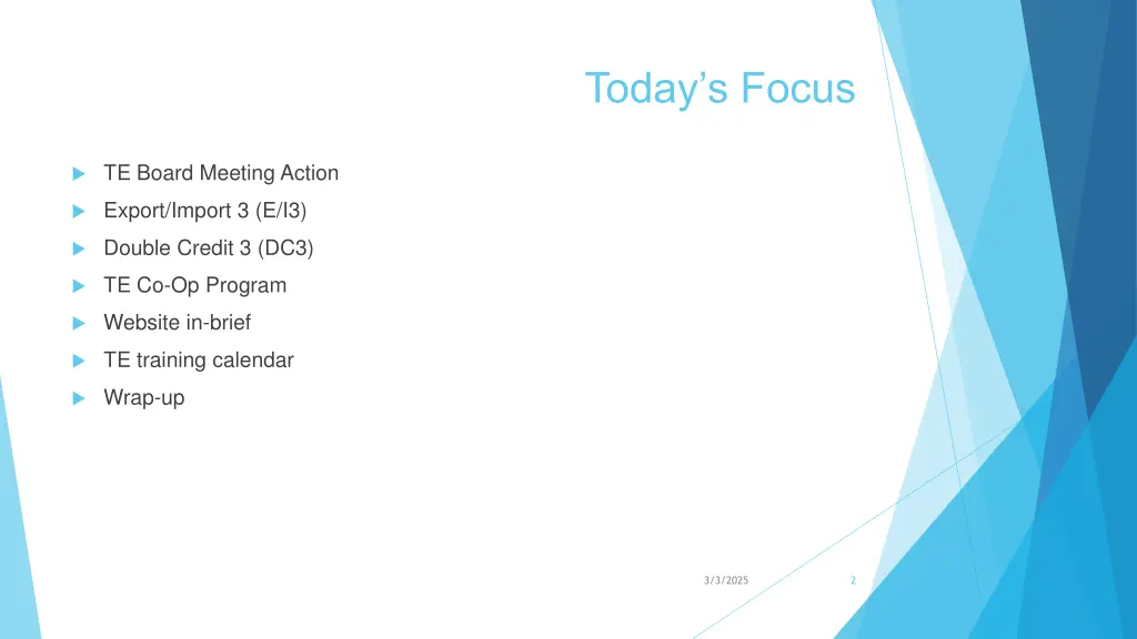 today s focus