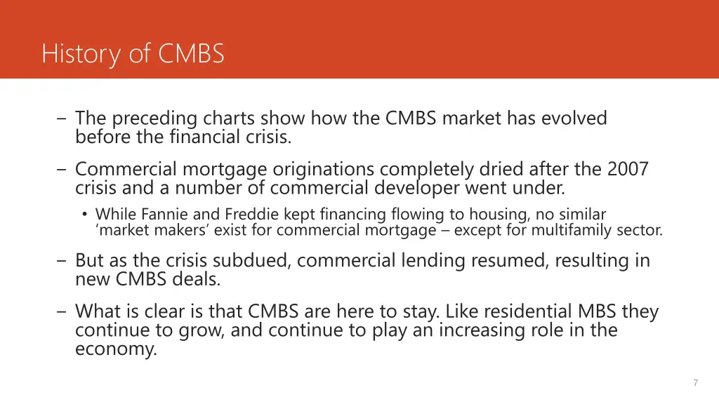 history of cmbs 1